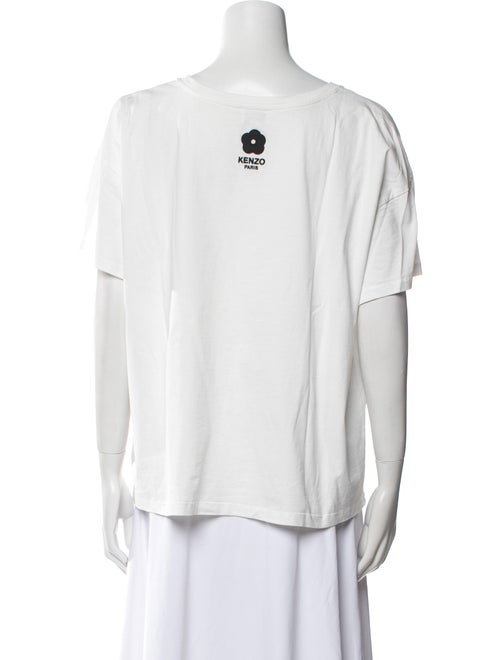 Kenzo Graphic Print Scoop Neck T-Shirt