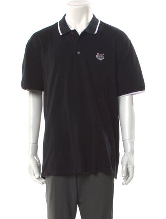 Kenzo Striped Collar Polo Shirt