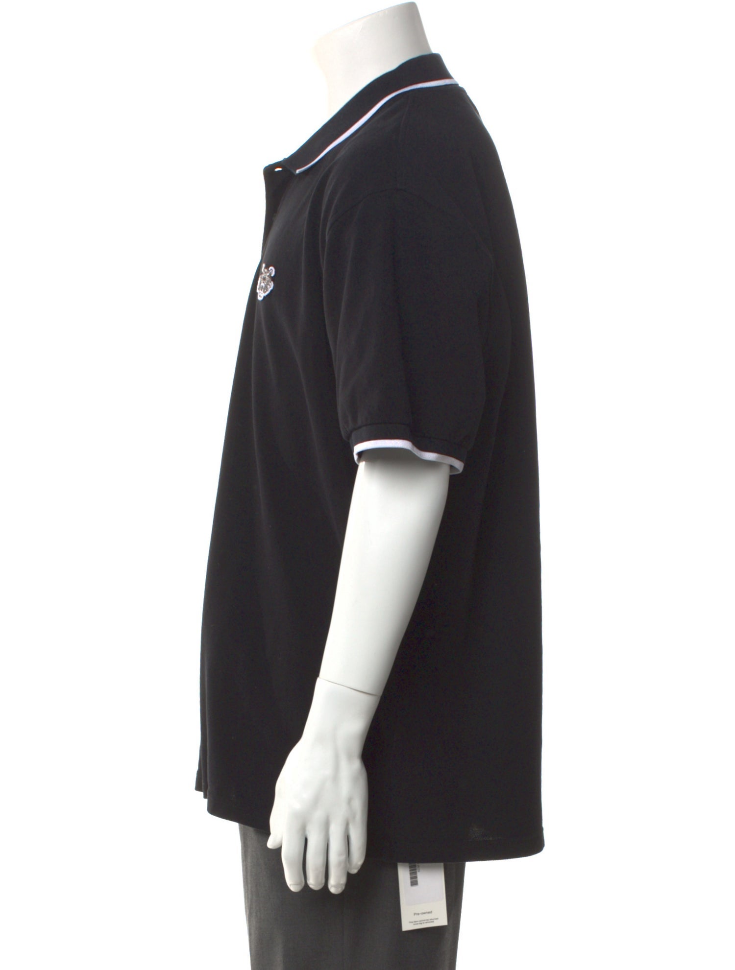 Kenzo Striped Collar Polo Shirt