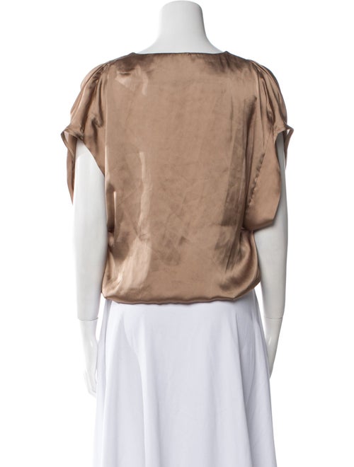 Kenzo Silk V-Neck Crop Top