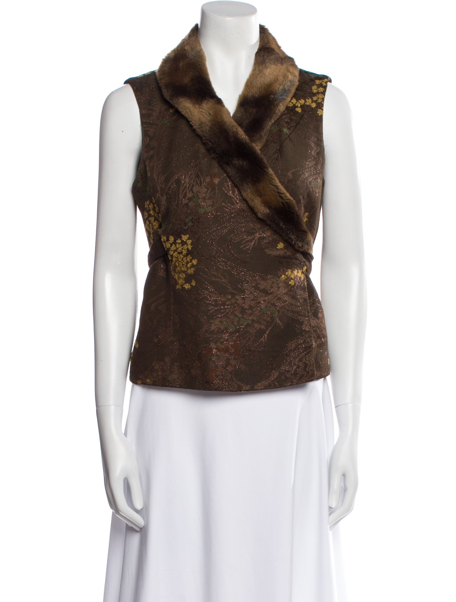 Kenzo Cowl Neck Sleeveless Top