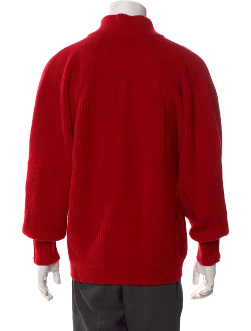 Kenzo Cashmere Mock Neck Polo Sweater
