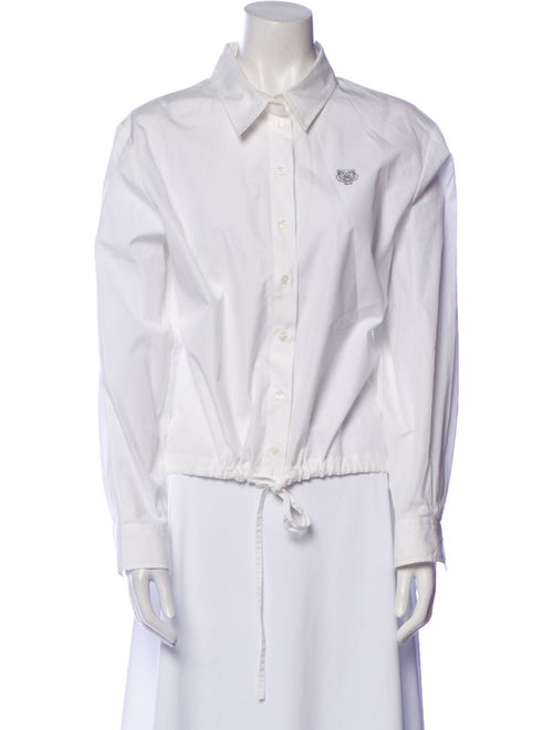 Kenzo Long Sleeve Button-Up Top
