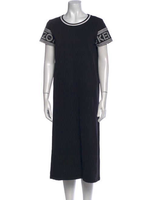 Kenzo Crew Neck Midi Length Dress