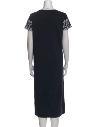Kenzo Crew Neck Midi Length Dress