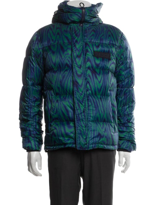 Kenzo Striped Puffer Coat