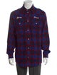 Kenzo Plaid Print Long Sleeve Western Shirt