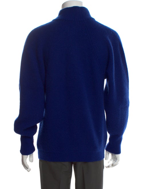 Kenzo Cashmere Mock Neck Polo Sweater