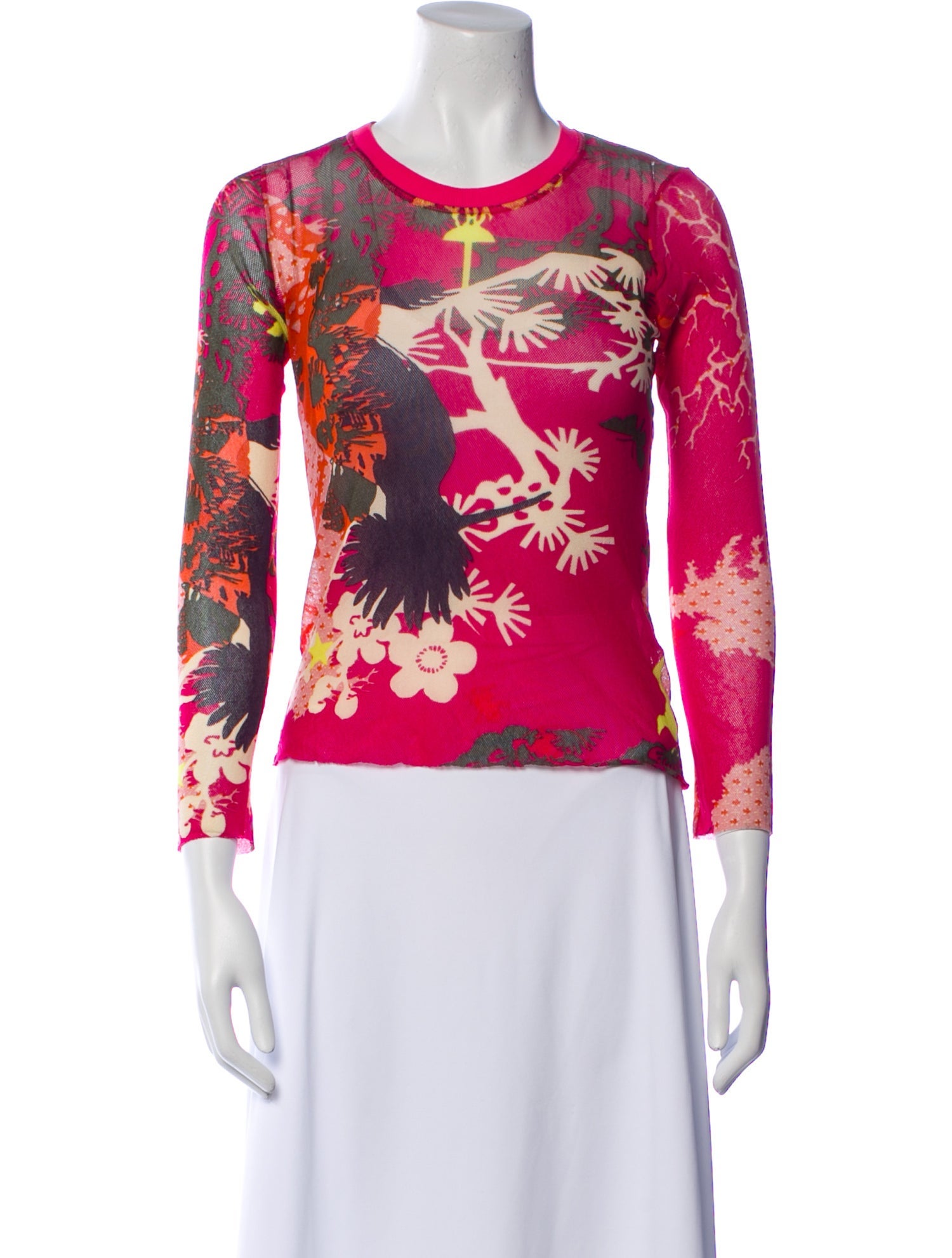Kenzo Floral Print Crew Neck Sweatshirt