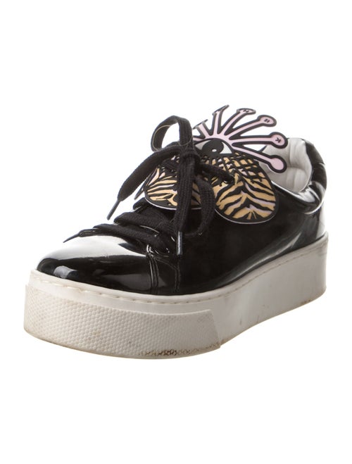 Kenzo Patent Leather Printed Sneakers