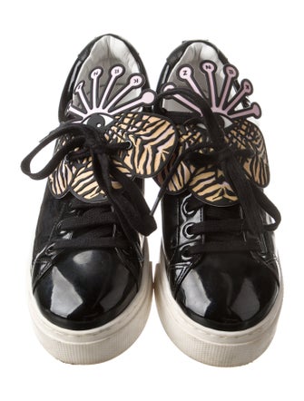 Kenzo Patent Leather Printed Sneakers