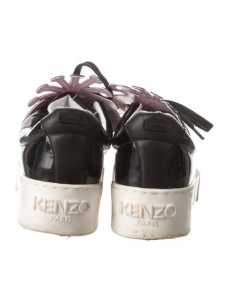 Kenzo Patent Leather Printed Sneakers