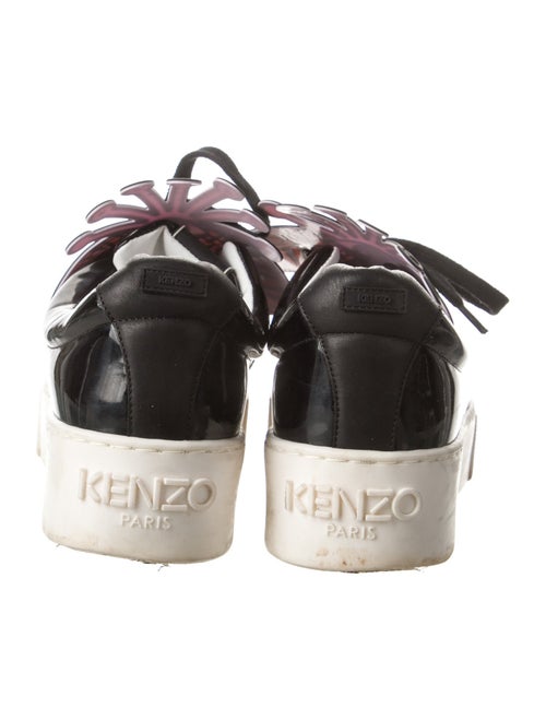 Kenzo Patent Leather Printed Sneakers