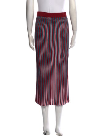 Kenzo Striped Midi Length Skirt