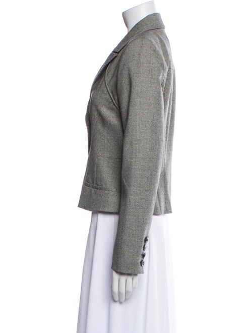 Kenzo Wool Plaid Print Blazer