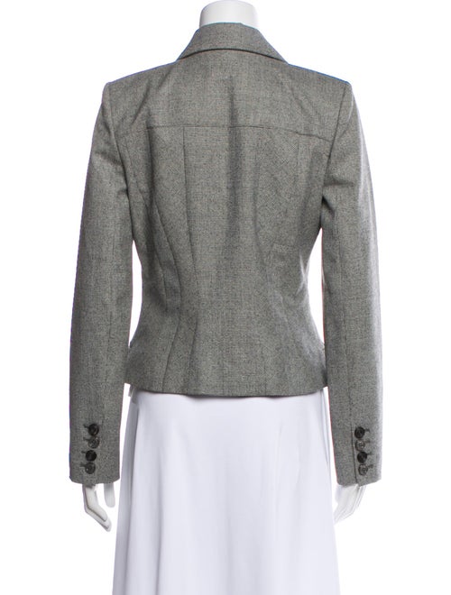 Kenzo Wool Plaid Print Blazer