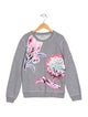 Kenzo Kids Girls' Graphic Long Sleeve Crewneck Sweatshirt