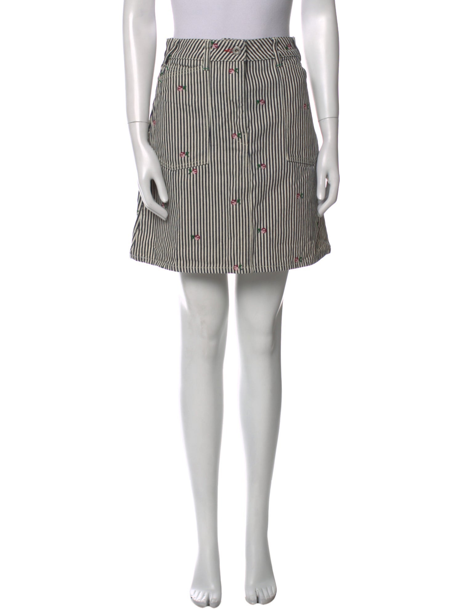 Kenzo Striped Mini Skirt