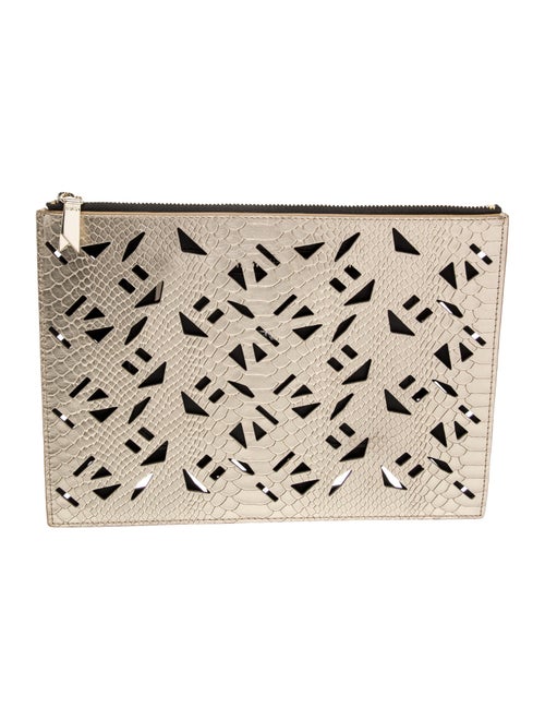 Kenzo Embossed Leather Clutch