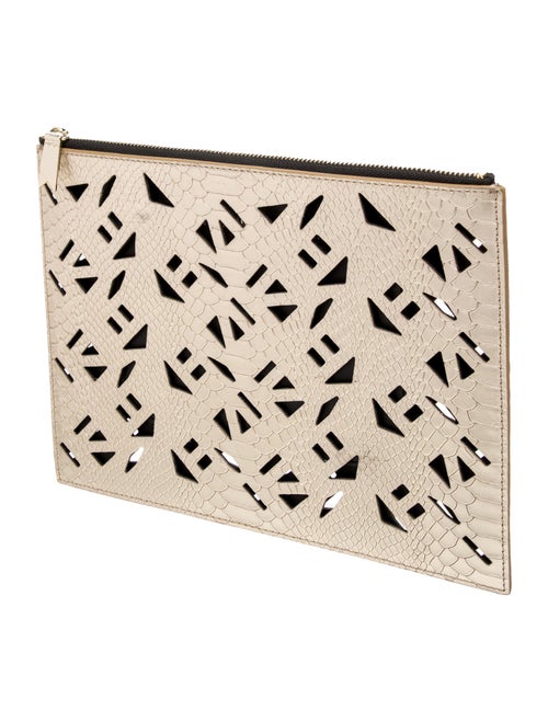 Kenzo Embossed Leather Clutch