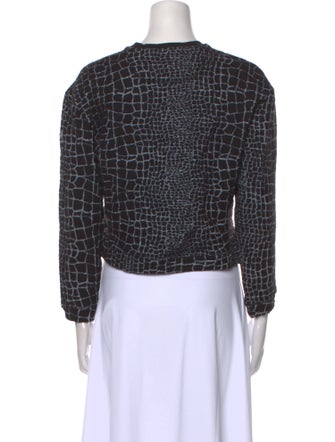 Kenzo Plaid Print Crew Neck Crop Top