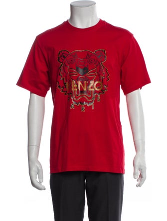 Kenzo Graphic Print Crew Neck T-Shirt