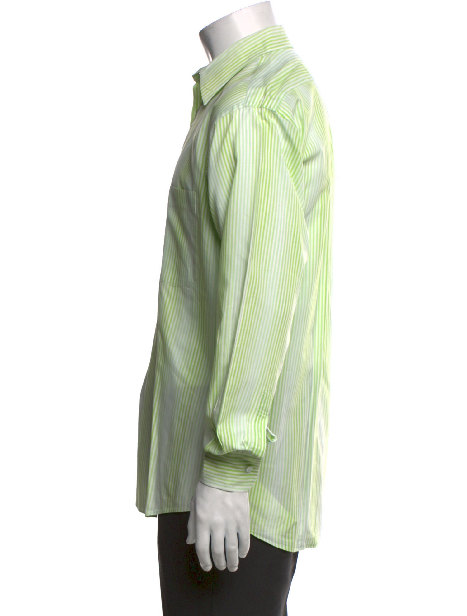 Kenzo Striped Long Sleeve Dress Shirt