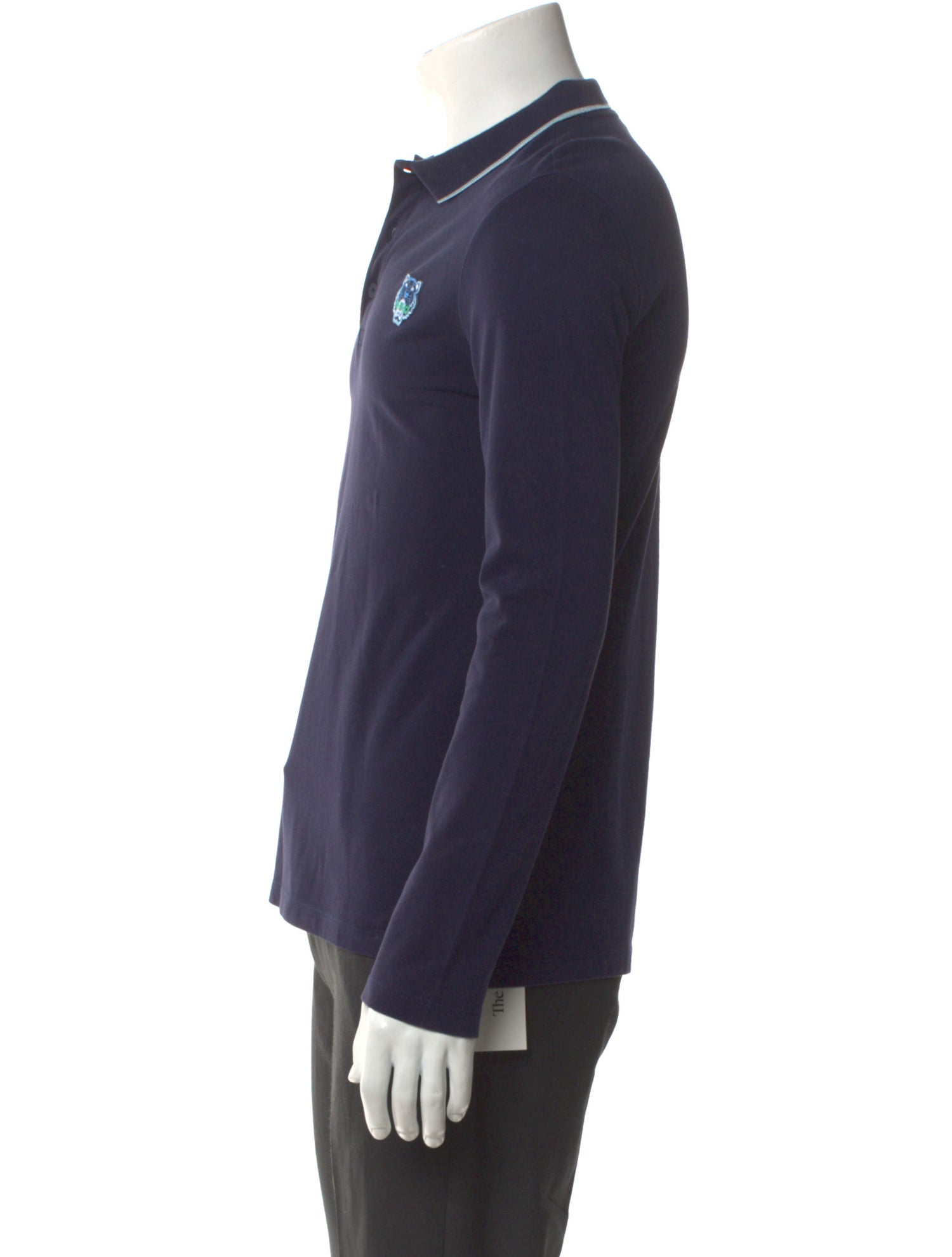 Kenzo Collar Long Sleeve Polo Shirt