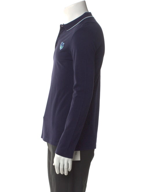 Kenzo Collar Long Sleeve Polo Shirt