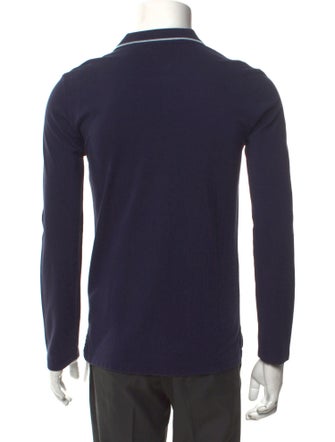 Kenzo Collar Long Sleeve Polo Shirt