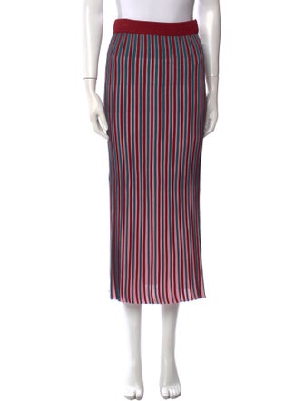 Kenzo Striped Midi Length Skirt