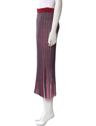 Kenzo Striped Midi Length Skirt