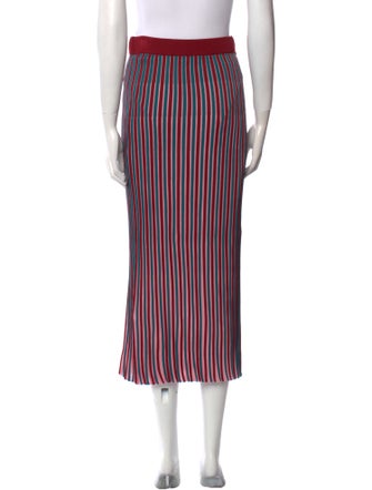 Kenzo Striped Midi Length Skirt