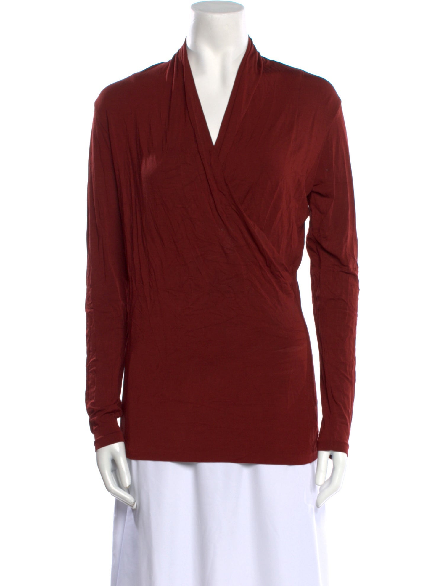 Kenzo V-Neck Long Sleeve Blouse