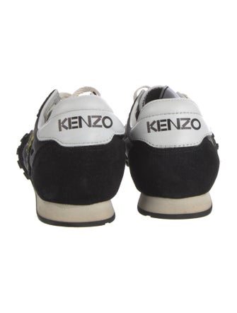 Kenzo Nylon Embroidered Accent Sneakers