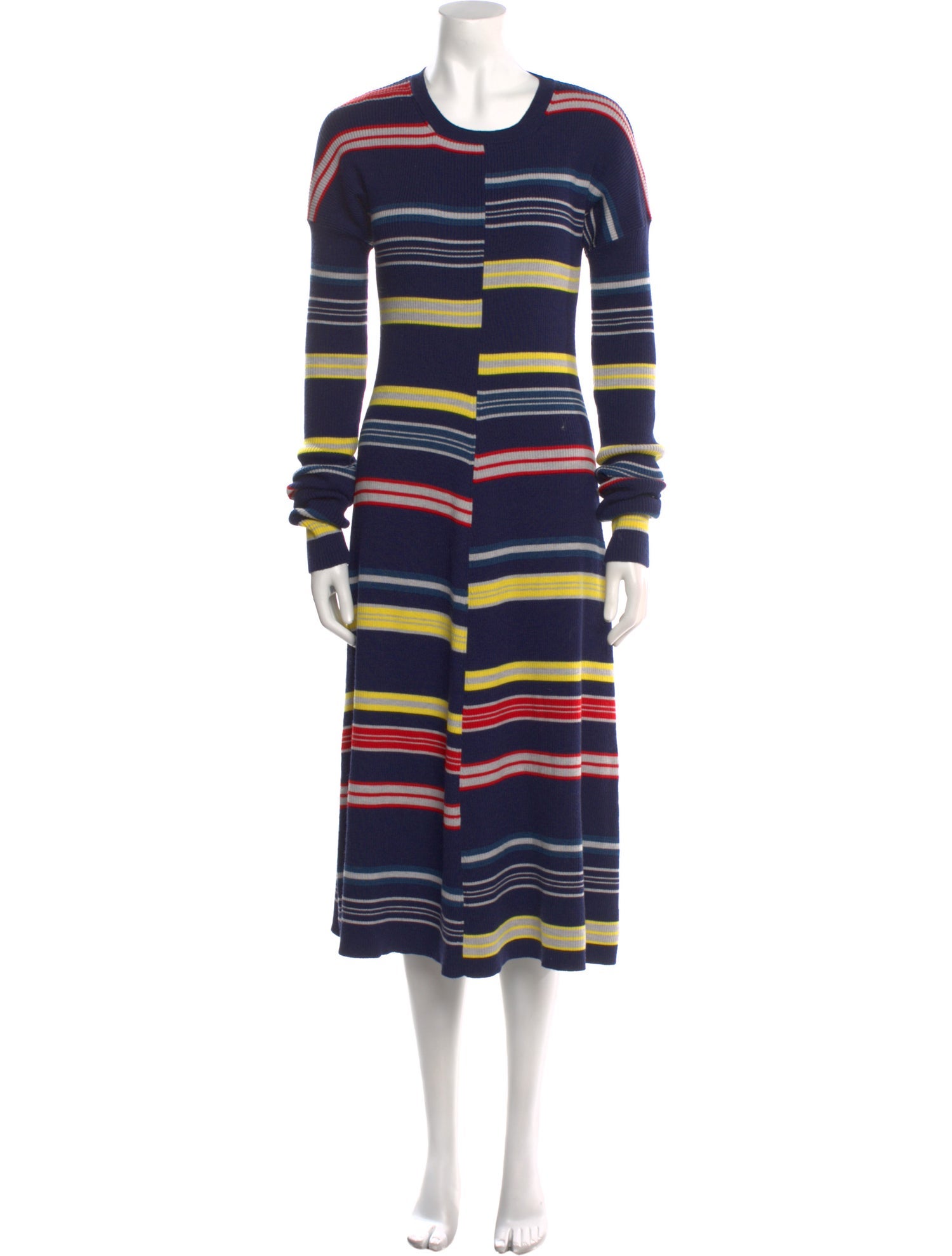 Kenzo Striped Midi Length Dress