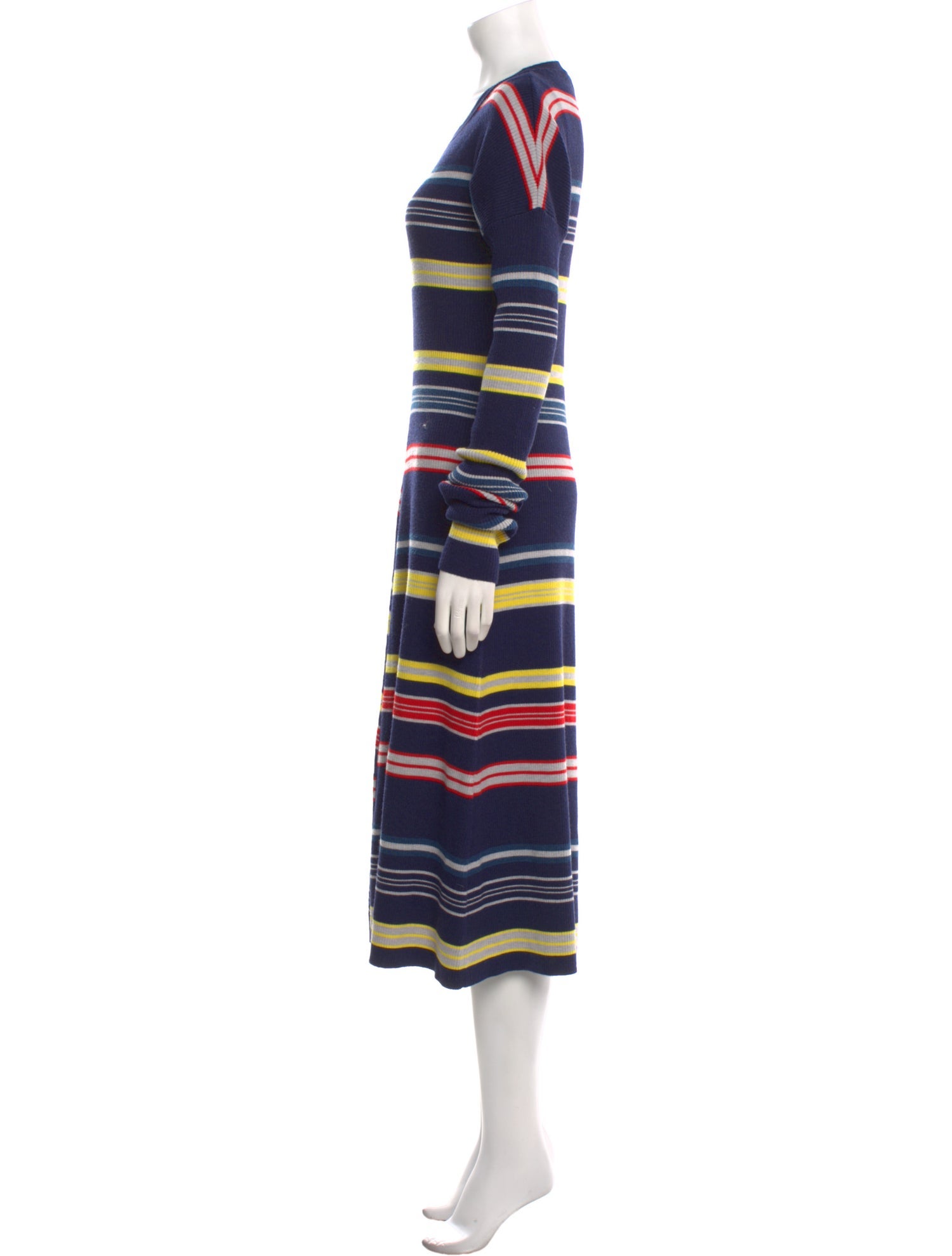 Kenzo Striped Midi Length Dress