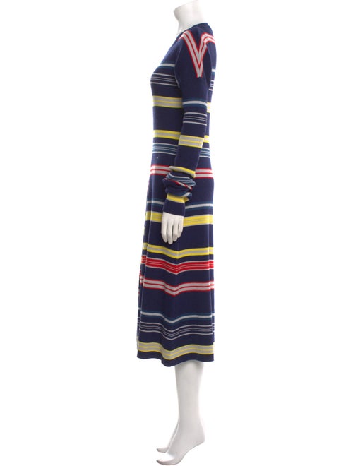 Kenzo Striped Midi Length Dress