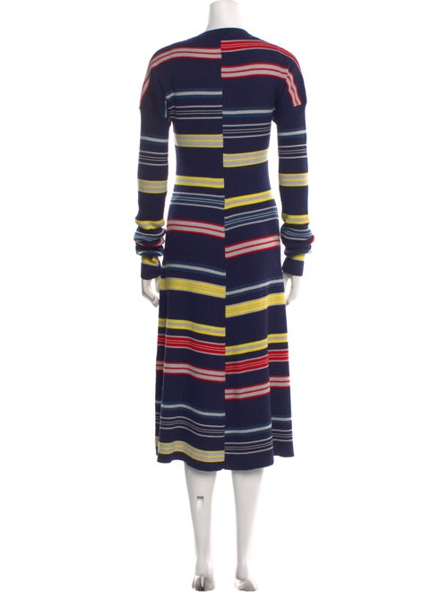 Kenzo Striped Midi Length Dress