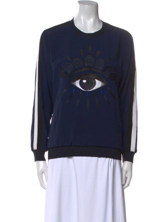 Kenzo Graphic Print Crew Neck Sweatshirt