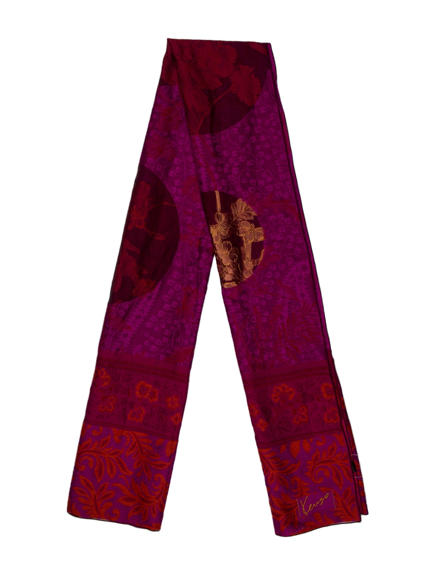 Kenzo Wool Printed Scarf