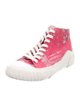 Kenzo Canvas Colorblock Pattern Sneakers