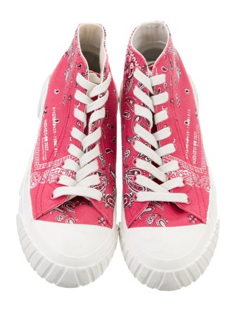 Kenzo Canvas Colorblock Pattern Sneakers