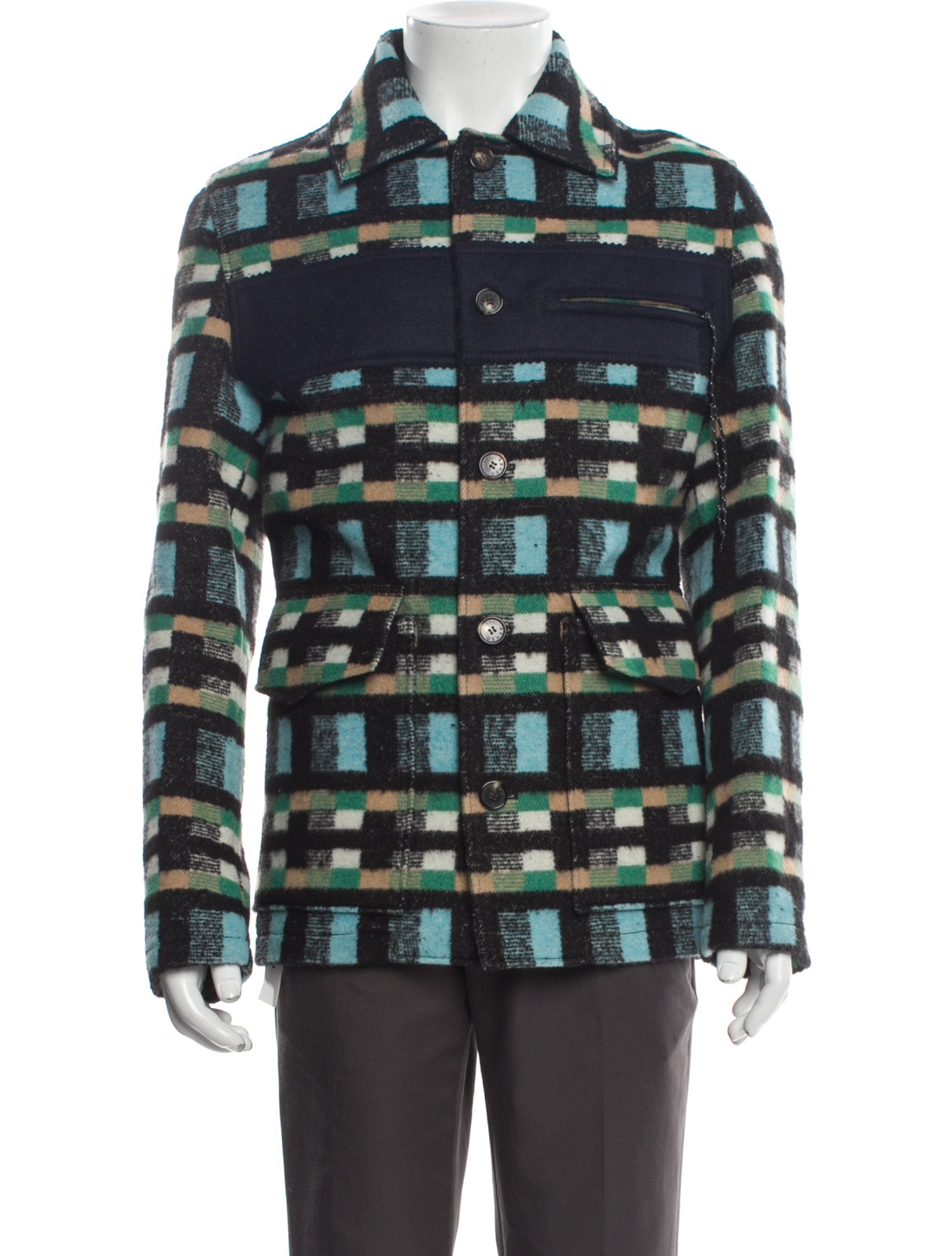 Kenzo Plaid Print Jacket