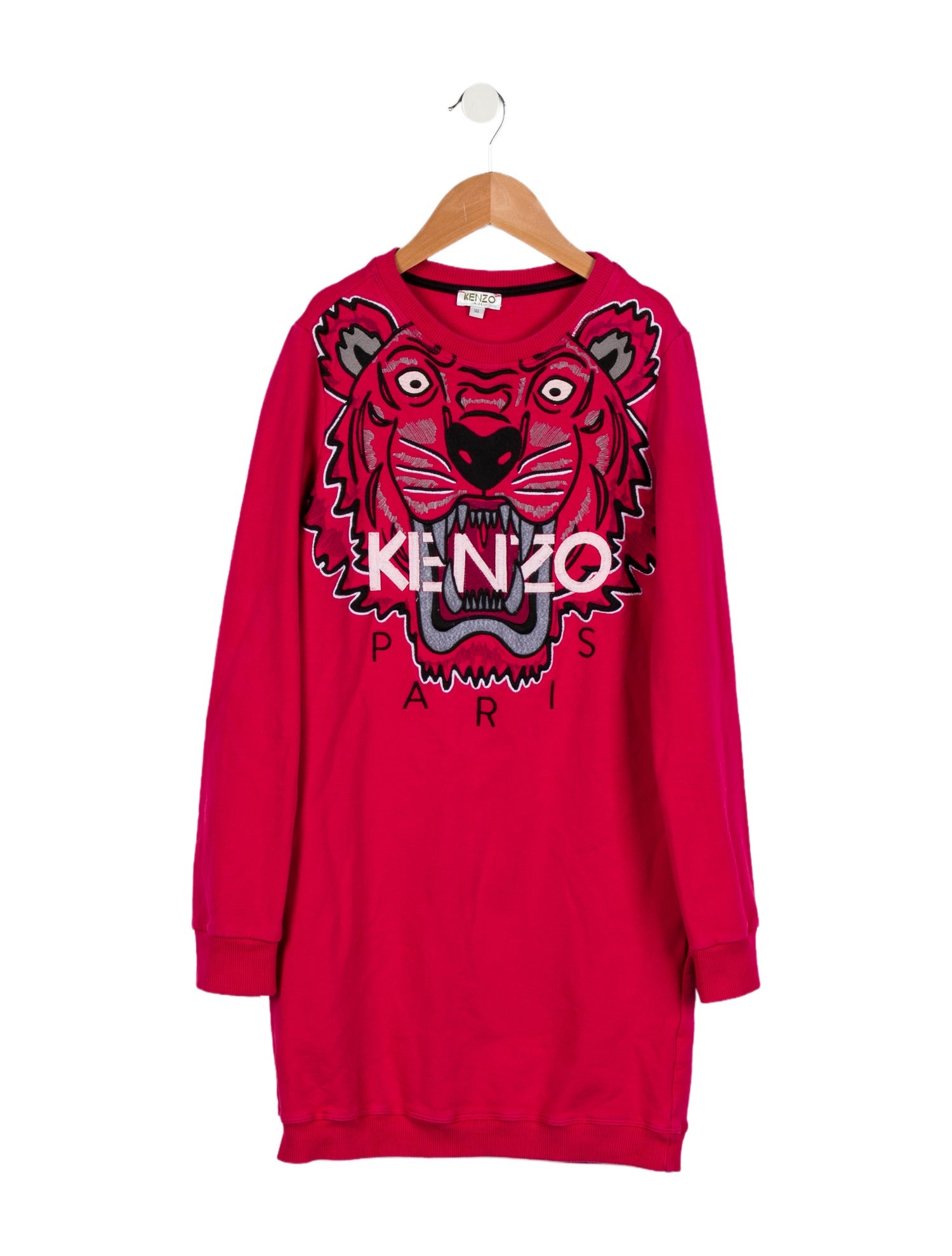 Kenzo Kids Girls' Embroidered Long Sleeve Dress