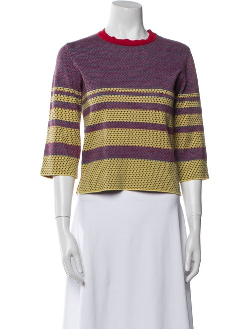 Kenzo Striped Crew Neck Crop Top