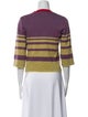 Kenzo Striped Crew Neck Crop Top