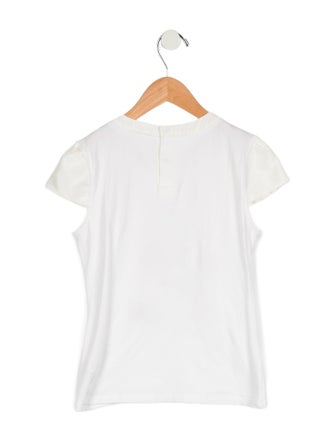 Kenzo Kids Girls' Embroidered Short Sleeve Top