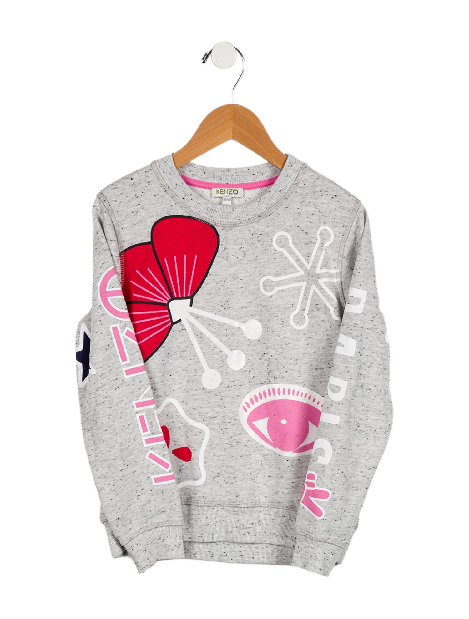 Kenzo Kids Girls' Graphic Crew Neck Sweatshirt