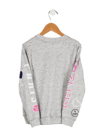 Kenzo Kids Girls' Graphic Crew Neck Sweatshirt